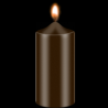 Dark brown, candle dye