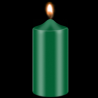 Dark green, candle dye