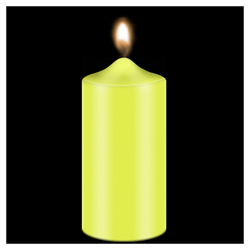 Neon yellow, candle dye