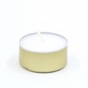 Tea light candle container, aluminium, golden, 39x18mm