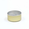 Tea light candle container, aluminium, golden, 39x18mm