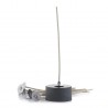 Waxed wick with metal sustainer, Stabilo