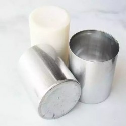 Candle mold, aluminium, cylinder, 100x115mm