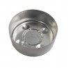 Tea light candle container, aluminium, 39x18mm