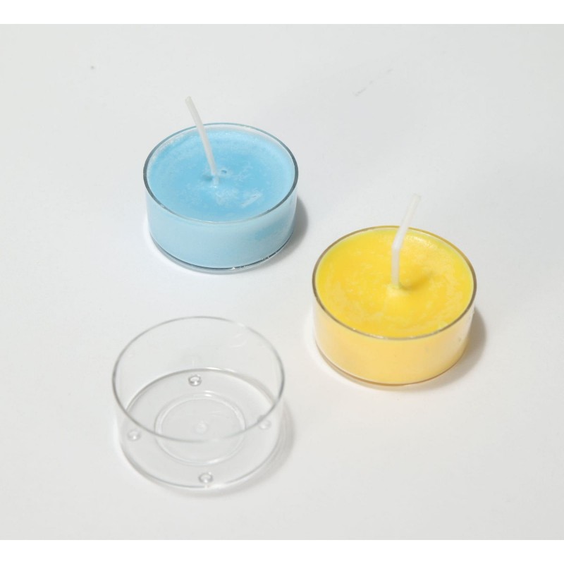Candle cup mold for a tea light candle, polycarbonate, 39x19mm