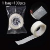 Wick sustainer sticker, transparent, 12mm, 100 pieces