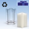 Candle mold, polycarbonate, star with 5 corners, 70x140mm