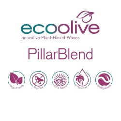 Olive wax for pillar candles, ecoolive PillarBlend