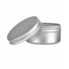 Container with lid, aluminium, 100 ml, silver