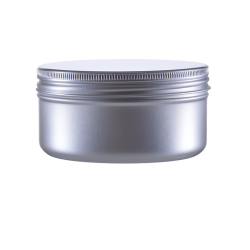 Container with lid, aluminium, 100 ml, silver