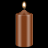 Brown, candle dye