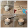 Порошковый стеариновый воск для рассыпных свечей, EcoSnow Powder