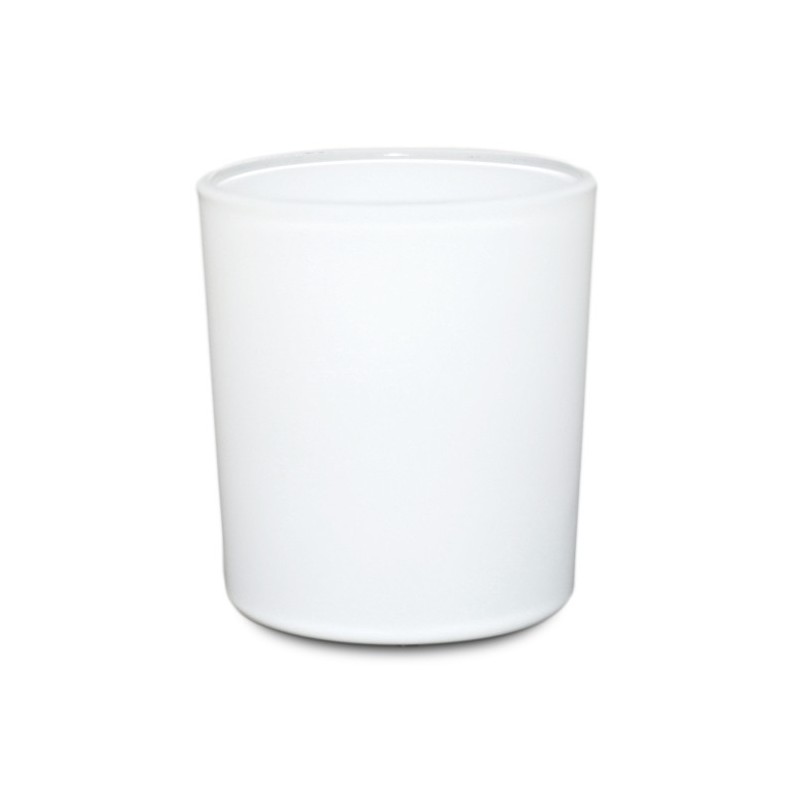 Candle container, AGNI, 180ml, matt white