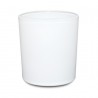 Candle container, AGNI, 180ml, matt white