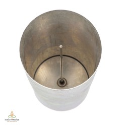Candle mold with removable wick pin, aluminium, cylinder, 100x240mm, USED