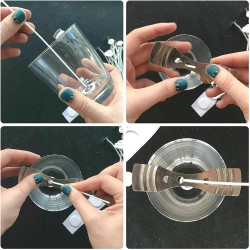 Wick holder, metal, 10cm