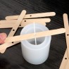 Wick holder, wood, 11cm