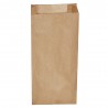 Paper bag without handles, 12x5x24cm, brown