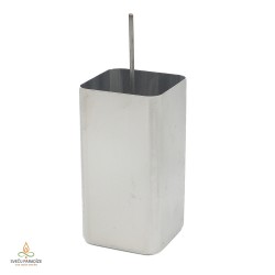Candle mold, with removable wick pin, square, 55x105mm