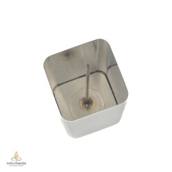Candle mold, with removable wick pin, square, 55x105mm