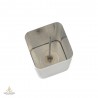 Candle mold, with removable wick pin, square, 55x105mm