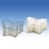 Candle cup mold for tea light candle Butterfly, polycarbonate, 18x47mm