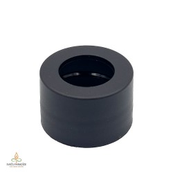 Cap for reed diffuser bottle with opening for reeds, 24/410, black