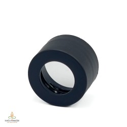 Cap for reed diffuser bottle with opening for reeds, 24/410, black
