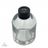Cap for reed diffuser bottle with opening for reeds, 24/410, black