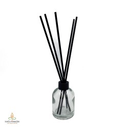 Cap for reed diffuser bottle with opening for reeds, 24/410, black