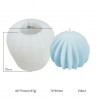 Candle mold Grooven ball, silicone, 70x65mm