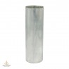 Candle mold with removable wick pin, aluminium, cylinder, 77x240mm, USED