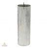 Candle mold with removable wick pin, aluminium, cylinder, 77x240mm, USED