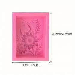 Soap mould Sunflower, silicone, 85x65x20mm