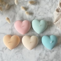 Soap mould Little Heart, silicone, 55x50x30mm