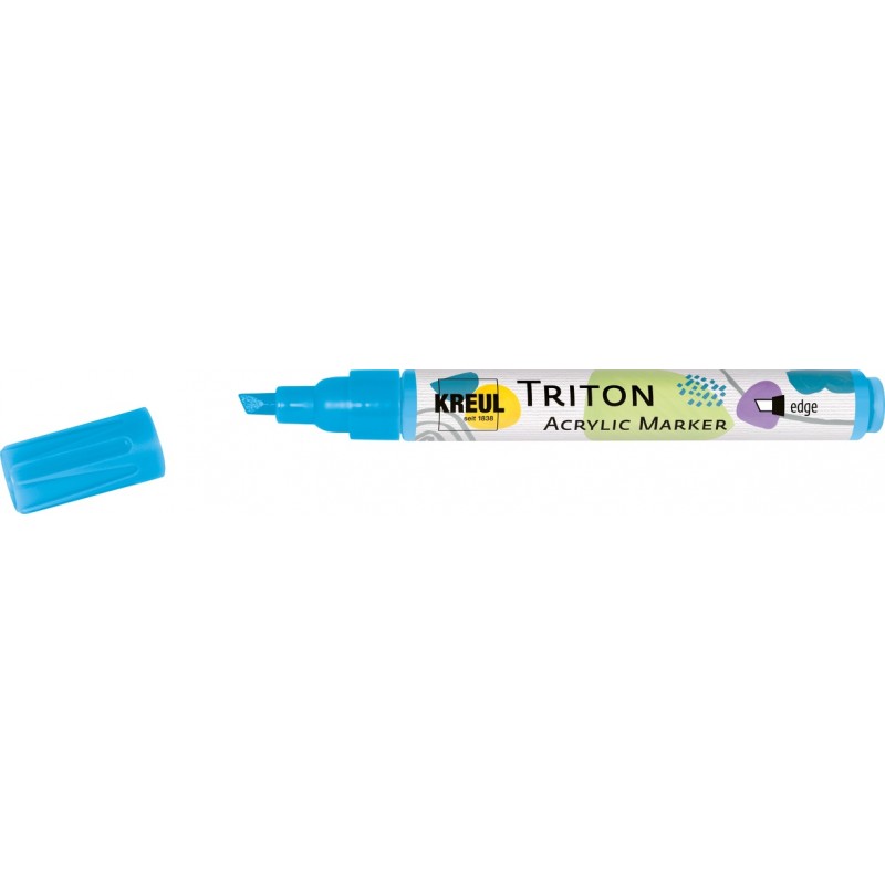 Light blue, acrylic paint marker