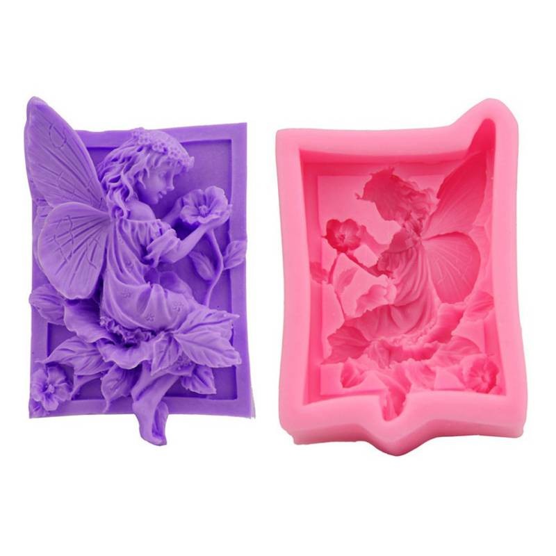 Soap mould Flower Fairy, silicone, 80x55x20mm