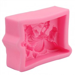 Soap mould Flower Fairy, silicone, 80x55x20mm