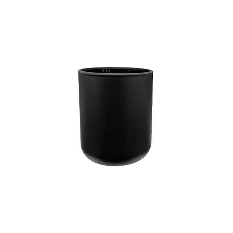 Candle holder, HESTIA, 220ml, black matt