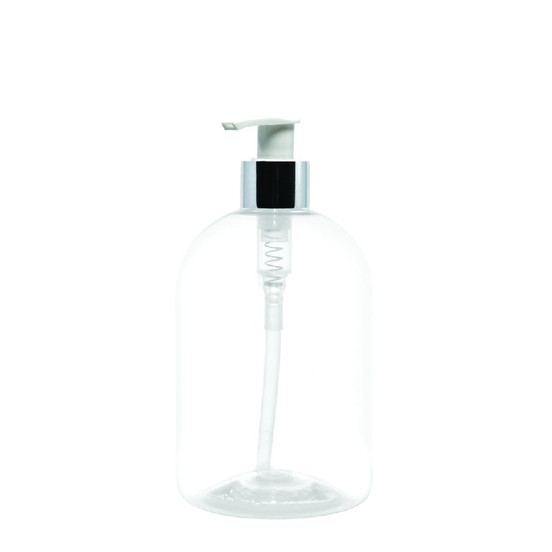 Bottle with pump, PET, 28/410, 500 ml