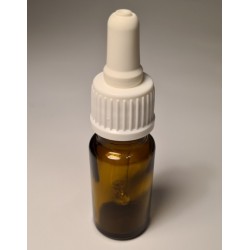 Cap with pipette, DIN18, for 10 ml bottle, white