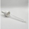 Cap with pipette, DIN18, for 50 ml bottle, white