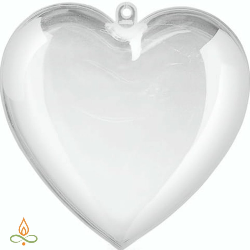 Bath ball mould, Heart, polycarbonate, 80mm