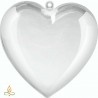 Bath ball mould, Heart, polycarbonate, 80mm