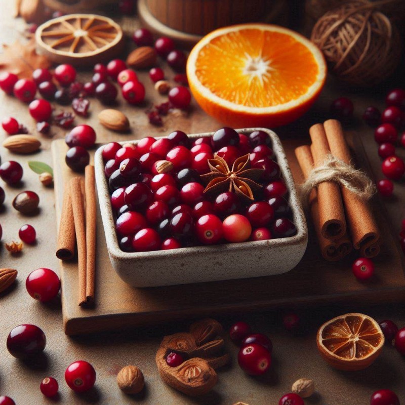Cranberry, orange and cinnamon, fragrance oil