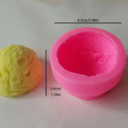 Decoration mould Ice cream, silicone, 63x34 mm