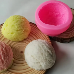 Decoration mould Ice cream, silicone, 63x34 mm