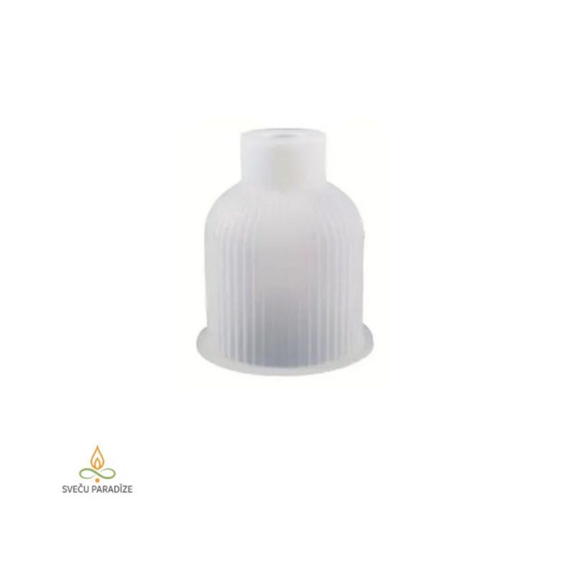 Epoxy and plaster bowl mould Bowl with neck, silicone, 82x96mm