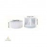 Epoxy and plaster bowl mould Bowl with lid, silicone, 82x100x60mm