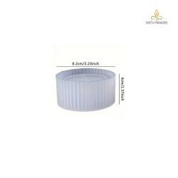 Epoxy and plaster mould Low bowl, silicone, 40x84mm